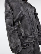 ArguE CulturE Wasteland Style Oversized Pocket Denim Jacket - COPPING THREADS - ArguE CulturE