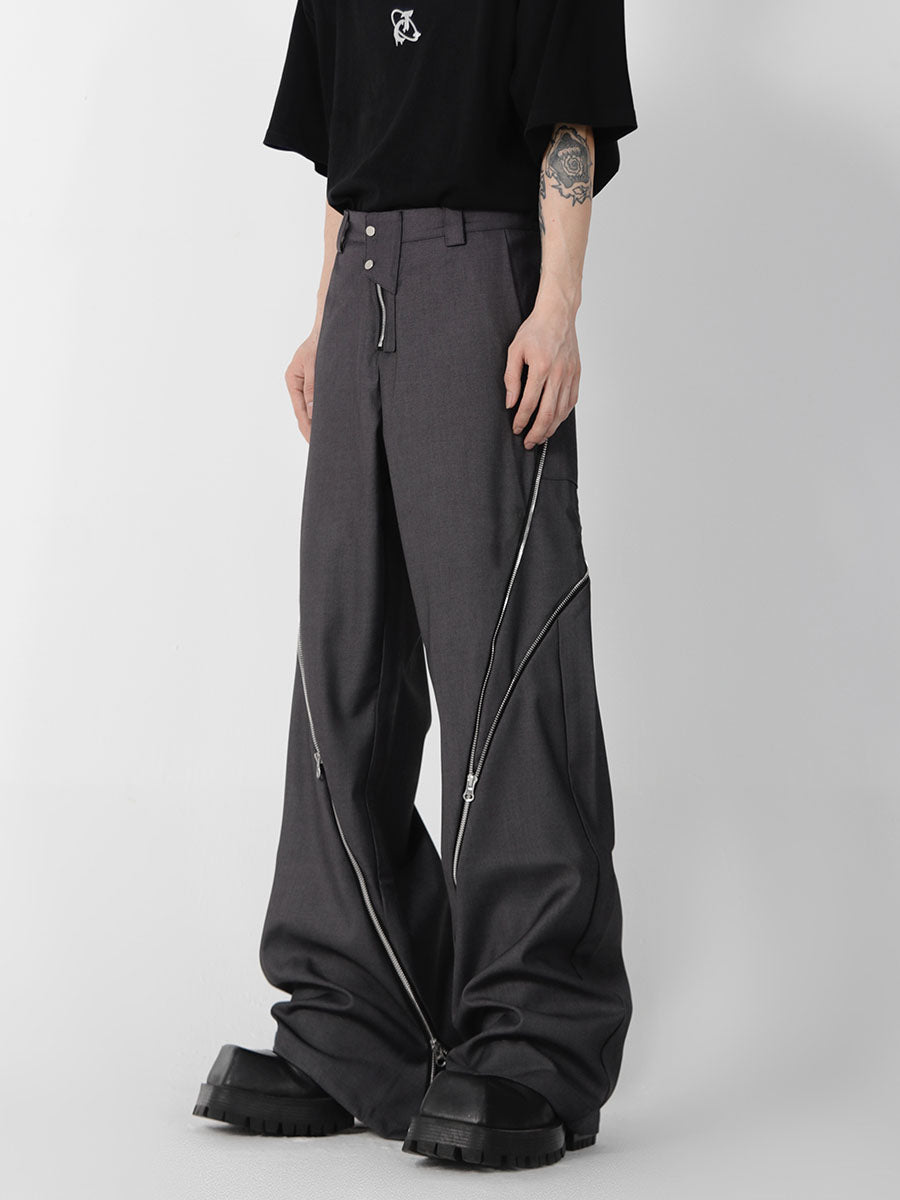 ArguE CulturE Zipper Slit Trousers - COPPING THREADS - ArguE CulturE