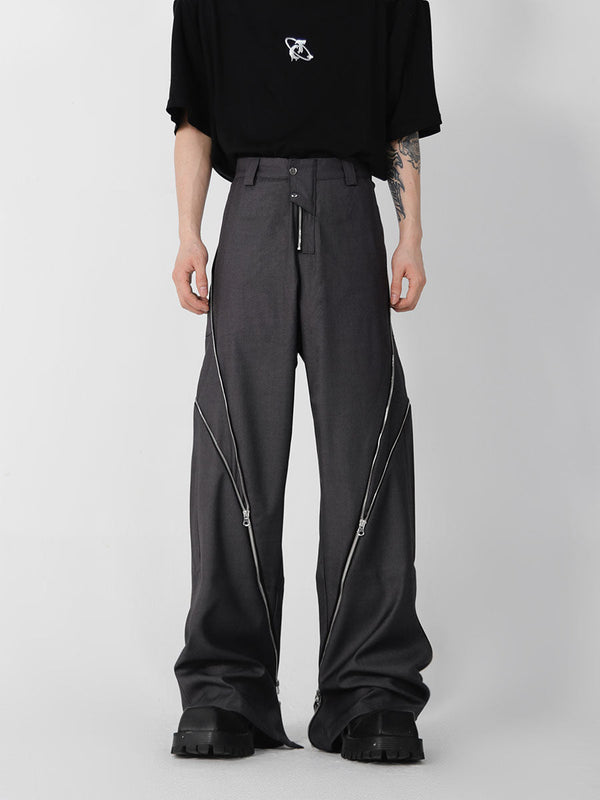 ArguE CulturE Zipper Slit Trousers - COPPING THREADS - ArguE CulturE