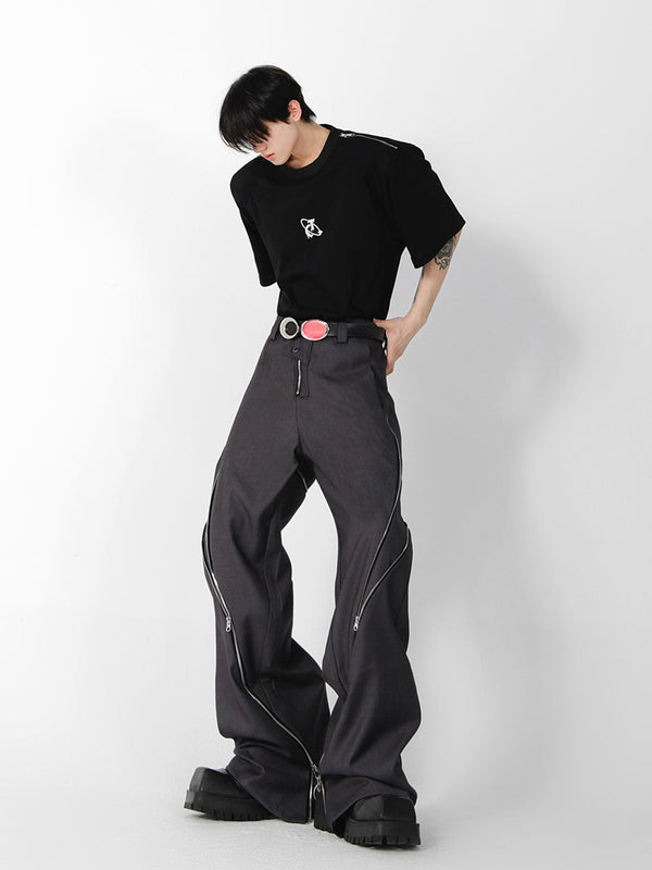 ArguE CulturE Zipper Slit Trousers - COPPING THREADS - ArguE CulturE