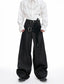 Argue Culture Croc-Trim Straight-Leg Tailored Pants - product detail view 1