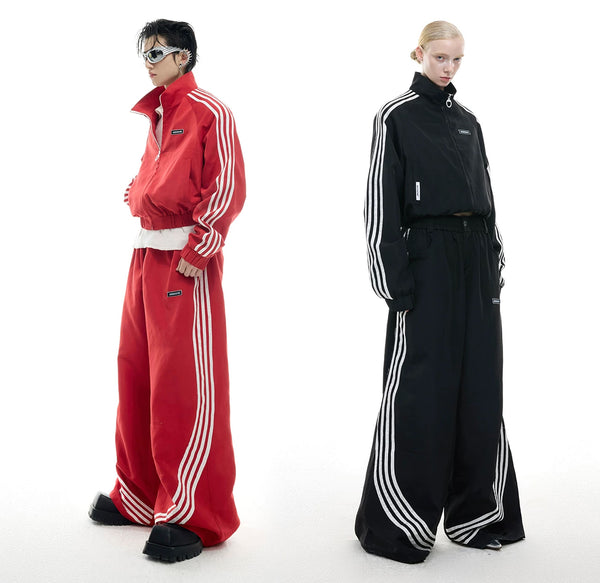 Argue Culture Four-Stripe Cropped Track Jacket - product detail view 8