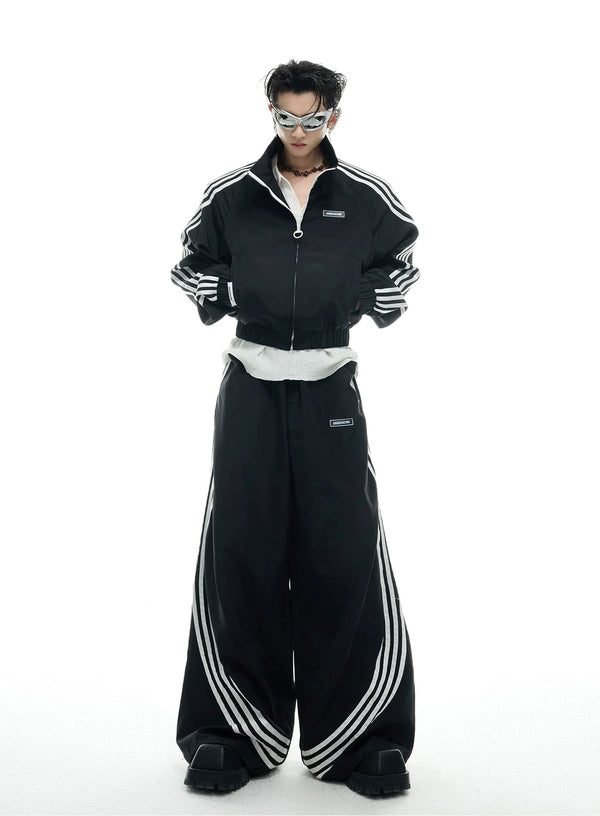 Argue Culture Four-Stripe Cropped Track Jacket - product detail view 9