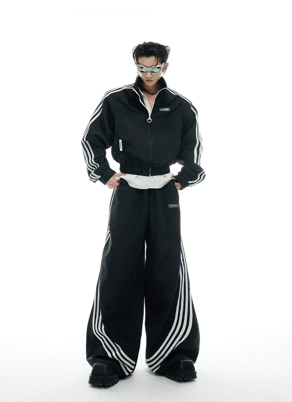 Argue Culture Four-Stripe Cropped Track Jacket - product detail view 13
