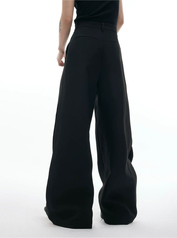 Argue Culture Embroidered Wide-Leg Tailored Pants - product detail view 8