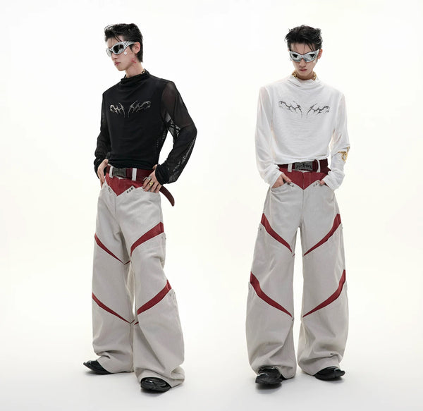 Argue Culture Mesh Metal-Graphic Fitted Long-Sleeve Top - product detail view 3