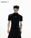 Argue Culture Belted Stand-Collar Fitted T-Shirt - gallery view 1