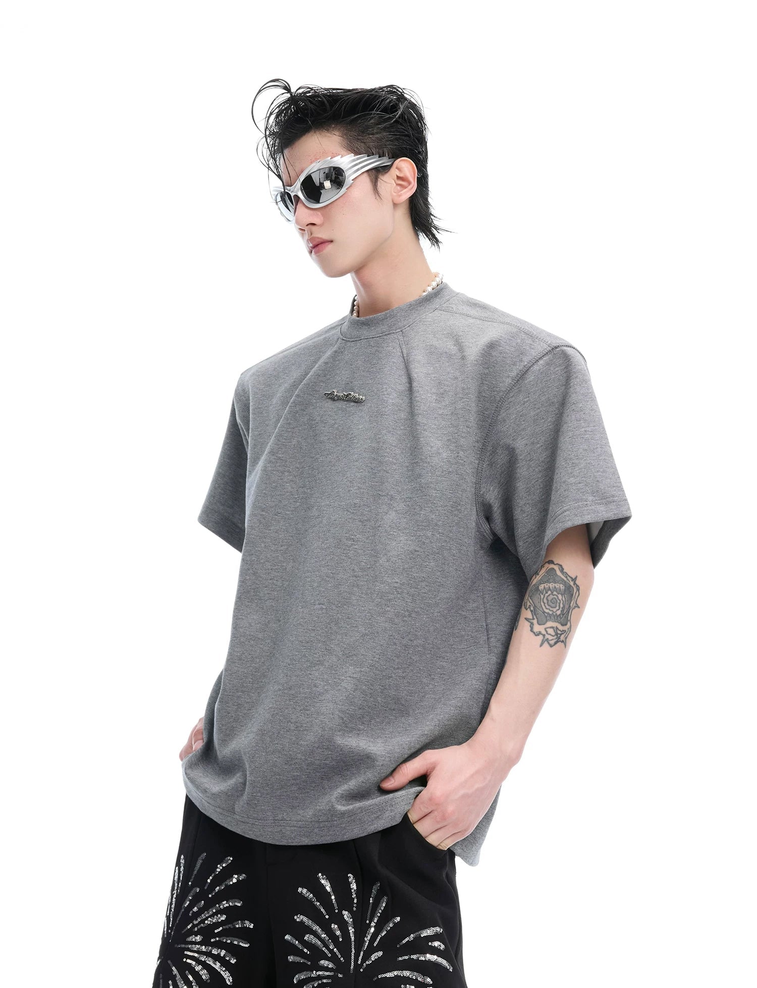 Structured Boxy T-Shirt 서브 이미지