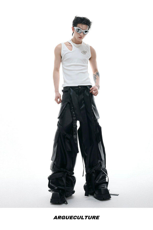 Cutout Metal-Detail Fitted Tank Top — White - Vest — styling view 3