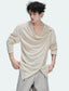 Asymmetric-Button Textured Long-Sleeve Top - COPPING THREADS - Argue Culture