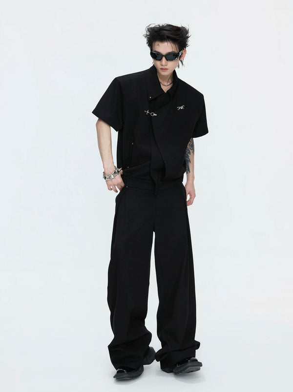 Asymmetric Layered Cropped Jacket Set - COPPING THREADS - Argue Culture