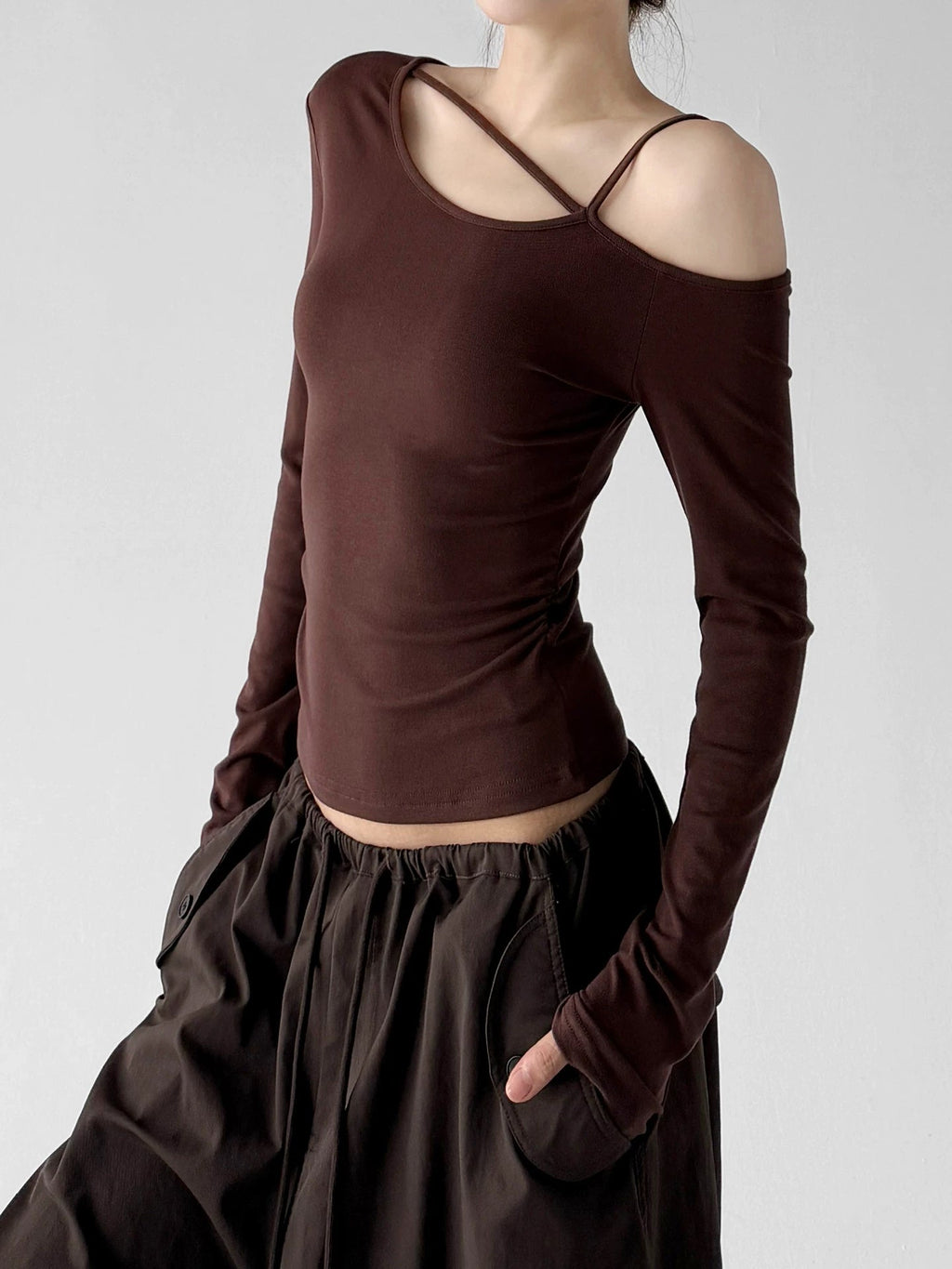 Asymmetric Off-Shoulder Top - COPPING THREADS - CT ORIGINALS