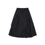 Asymmetric Pleated A - Line Midi Skirt - COPPING THREADS - RAPPEYE