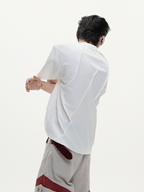 Asymmetric Ruched Sculptural Tee - COPPING THREADS - ArguE CulturE