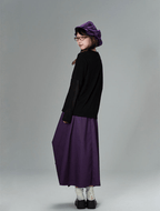 Asymmetrical Hem Pinstripe Maxi Skirt - COPPING THREADS - CT Coquette