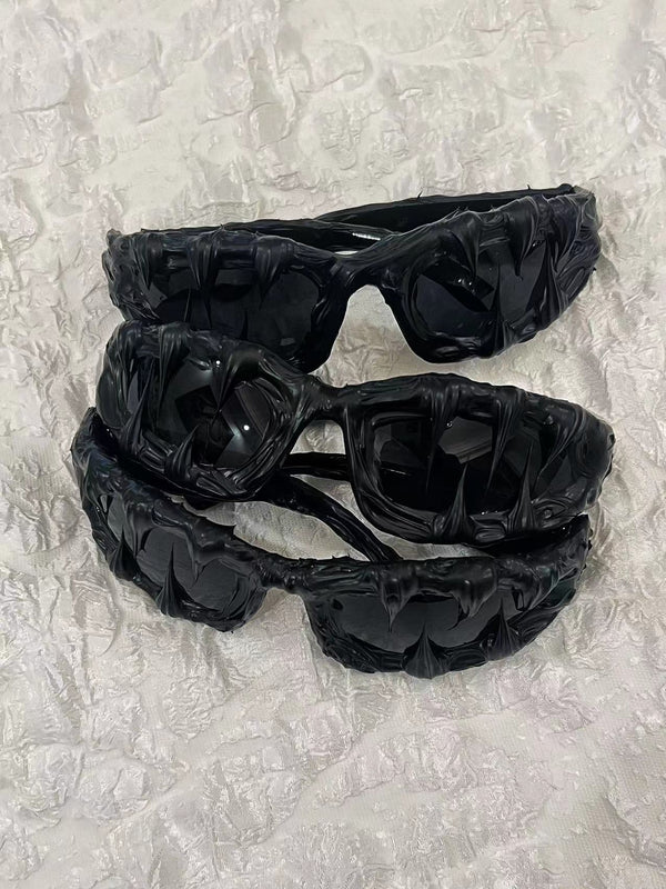 Avant - Garde Dark Mutation Handmade Resin Sunglasses - COPPING THREADS - PR