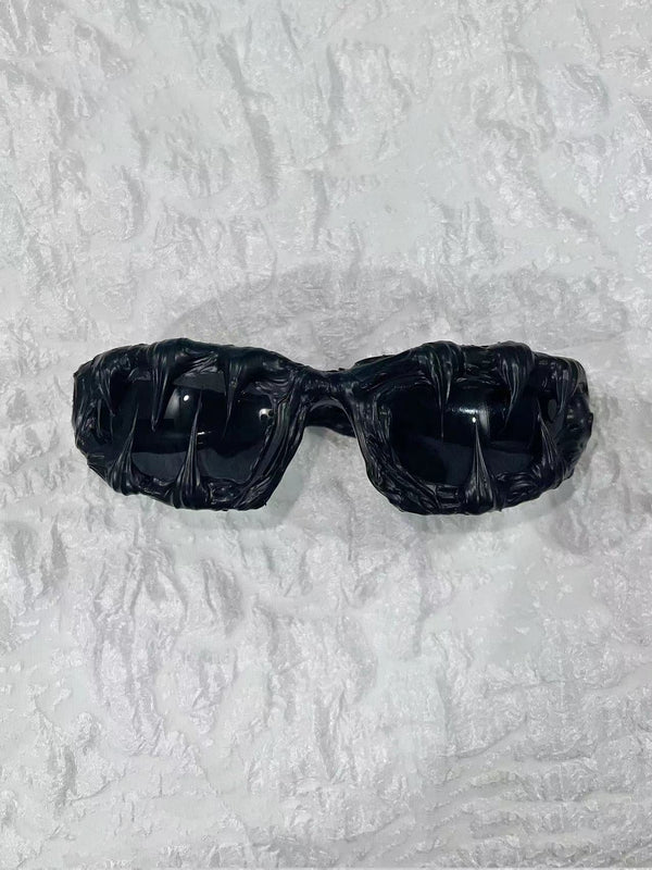 Avant - Garde Dark Mutation Handmade Resin Sunglasses - COPPING THREADS - PR