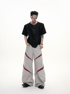 Avant - Garde Draped V - Cutout Tee - COPPING THREADS - ArguE CulturE