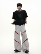 Avant - Garde Draped V - Cutout Tee - COPPING THREADS - ArguE CulturE