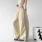 Side Stripe Parachute Pants - CT216