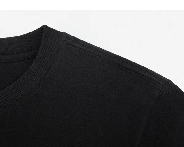 IDLT long sleeve T-shirt, black shoulder seam.