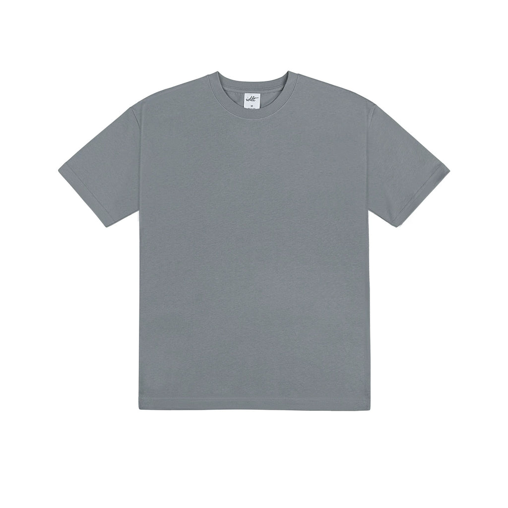 IDLT T-shirt, gray front.