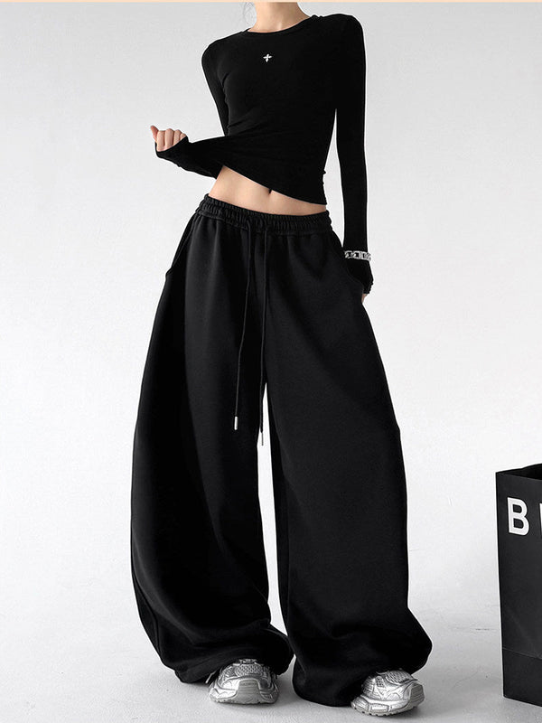 Back-Logo Wide-Leg Sweatpants - CT66256 - COPPING THREADS - CT ORIGINALS