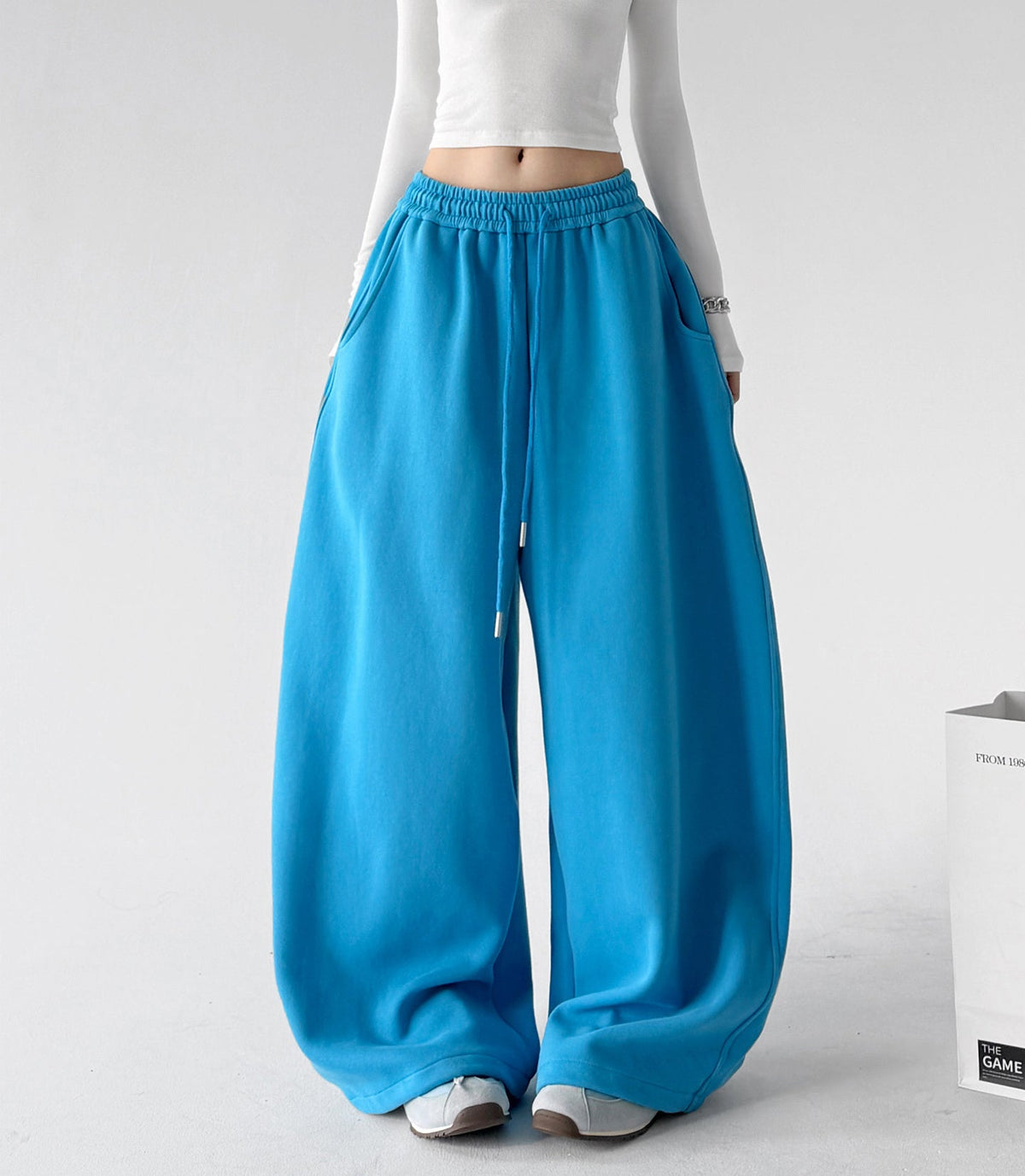Back-Logo Wide-Leg Sweatpants - CT66256 - COPPING THREADS - CT ORIGINALS 메인 이미지