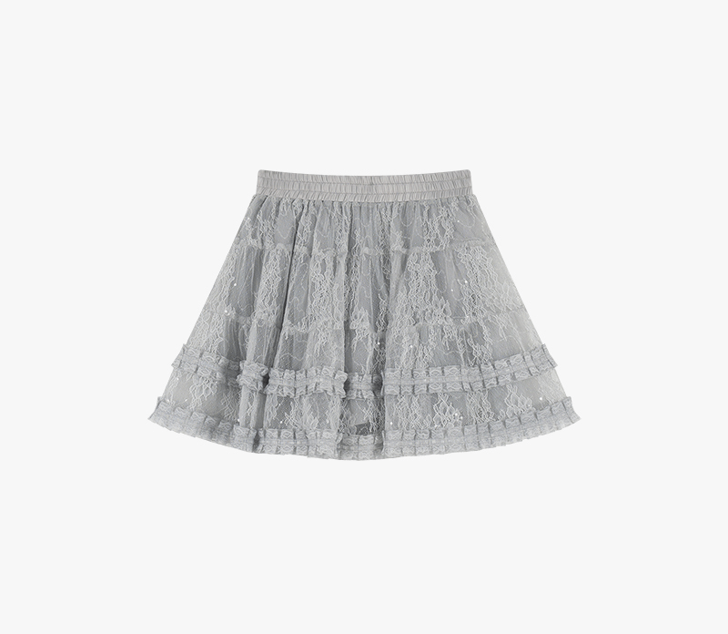 Balletcore Graphic Tee & Layered Tulle Cake Skirt Set - COPPING THREADS - LulusMiracle 메인 이미지