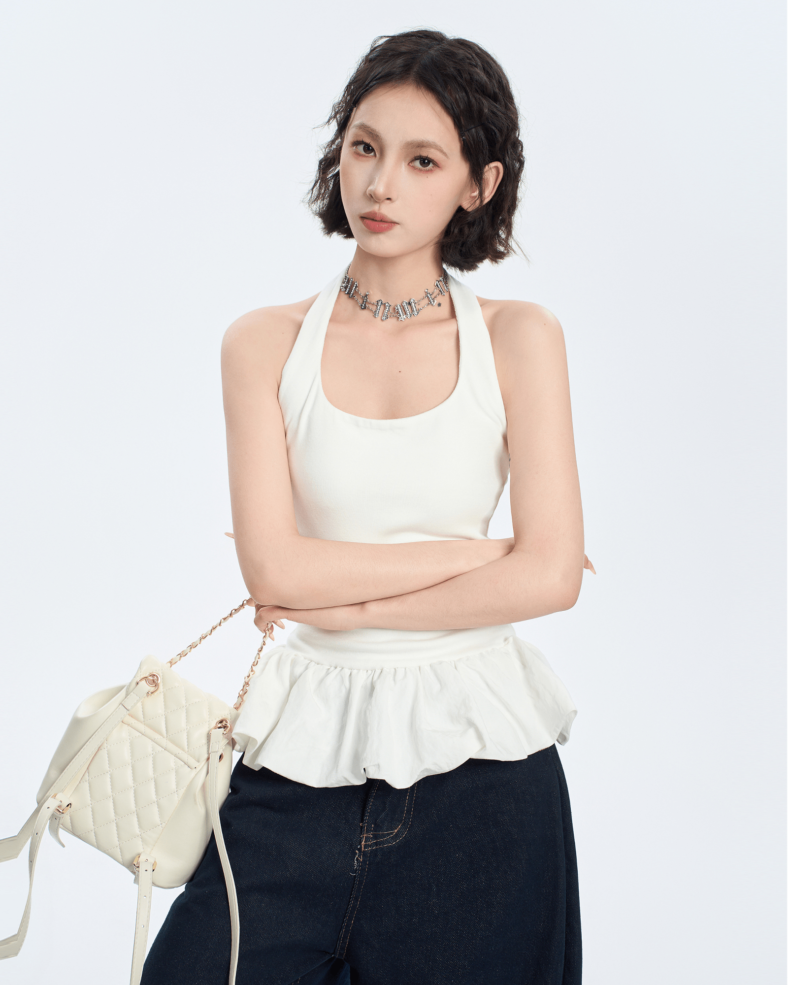 Balletcore Halter Peplum Tank Top - COPPING THREADS - CT Select
