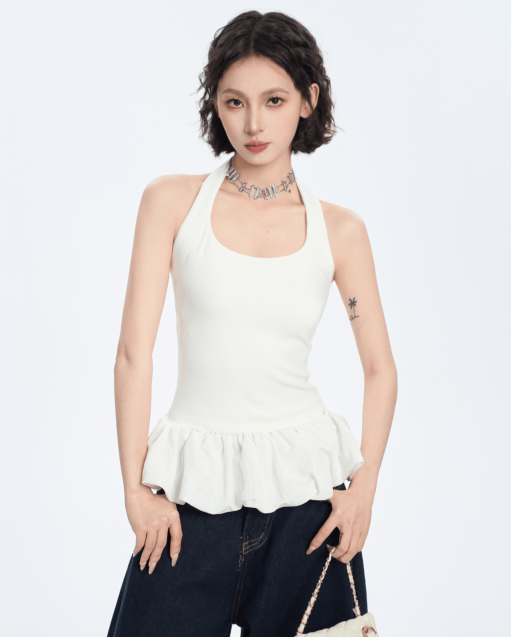 Balletcore Halter Peplum Tank Top - COPPING THREADS - CT Select
