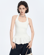 Balletcore Halter Peplum Tank Top - COPPING THREADS - CT Select