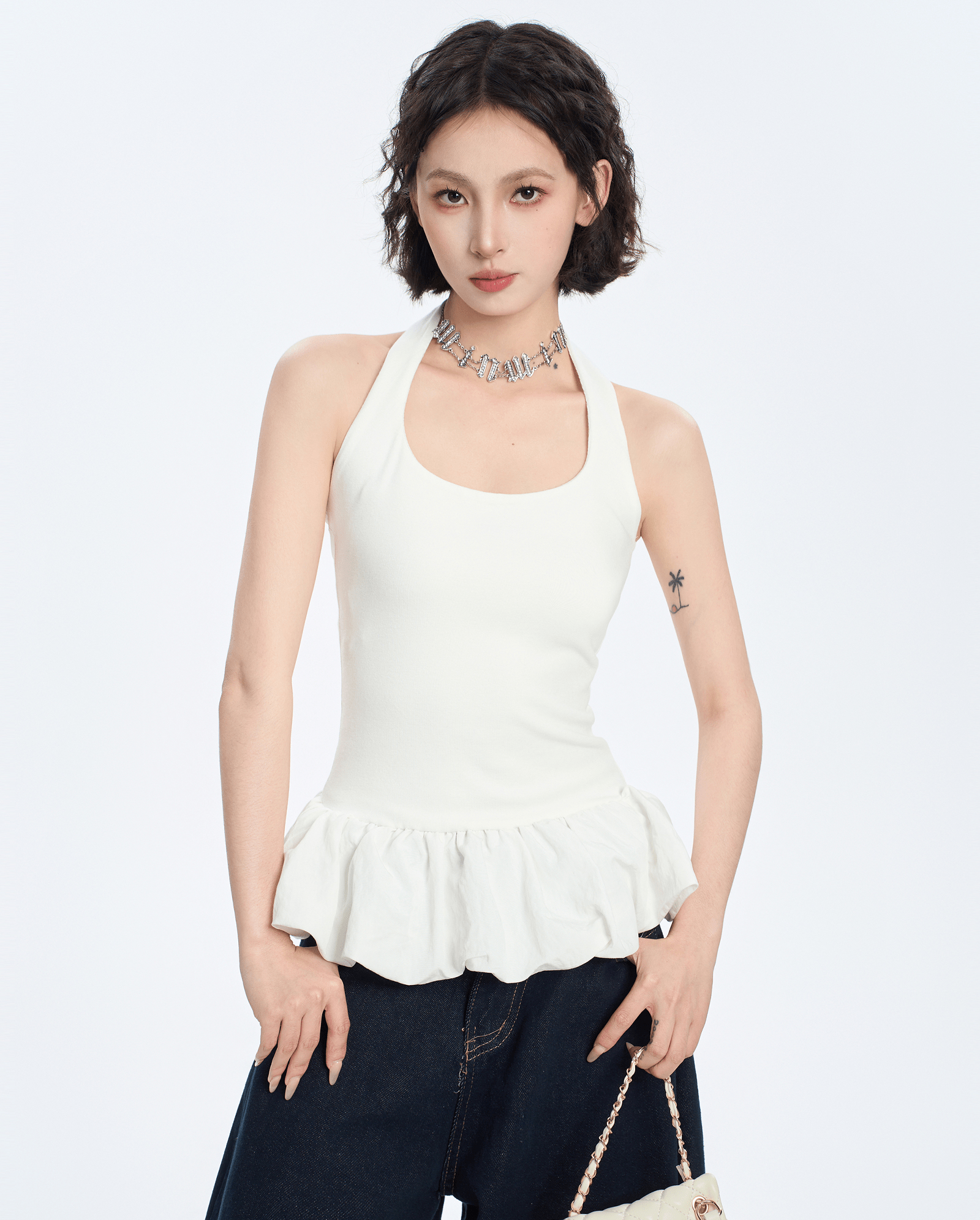 Balletcore Halter Peplum Tank Top - COPPING THREADS - CT Select