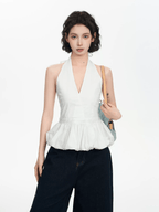 Balletcore Halter Peplum Top - COPPING THREADS - CT Select