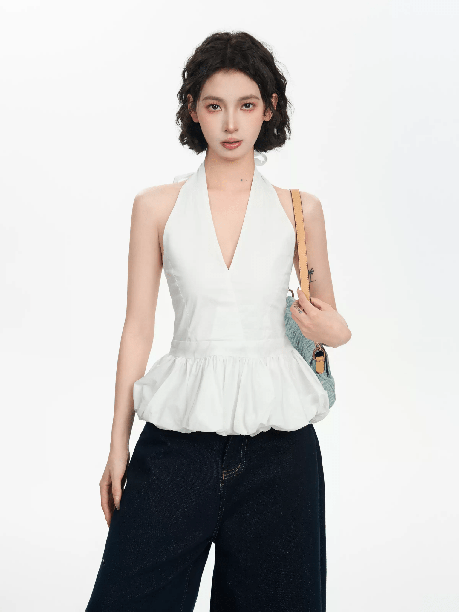 Balletcore Halter Peplum Top - COPPING THREADS - CT Select