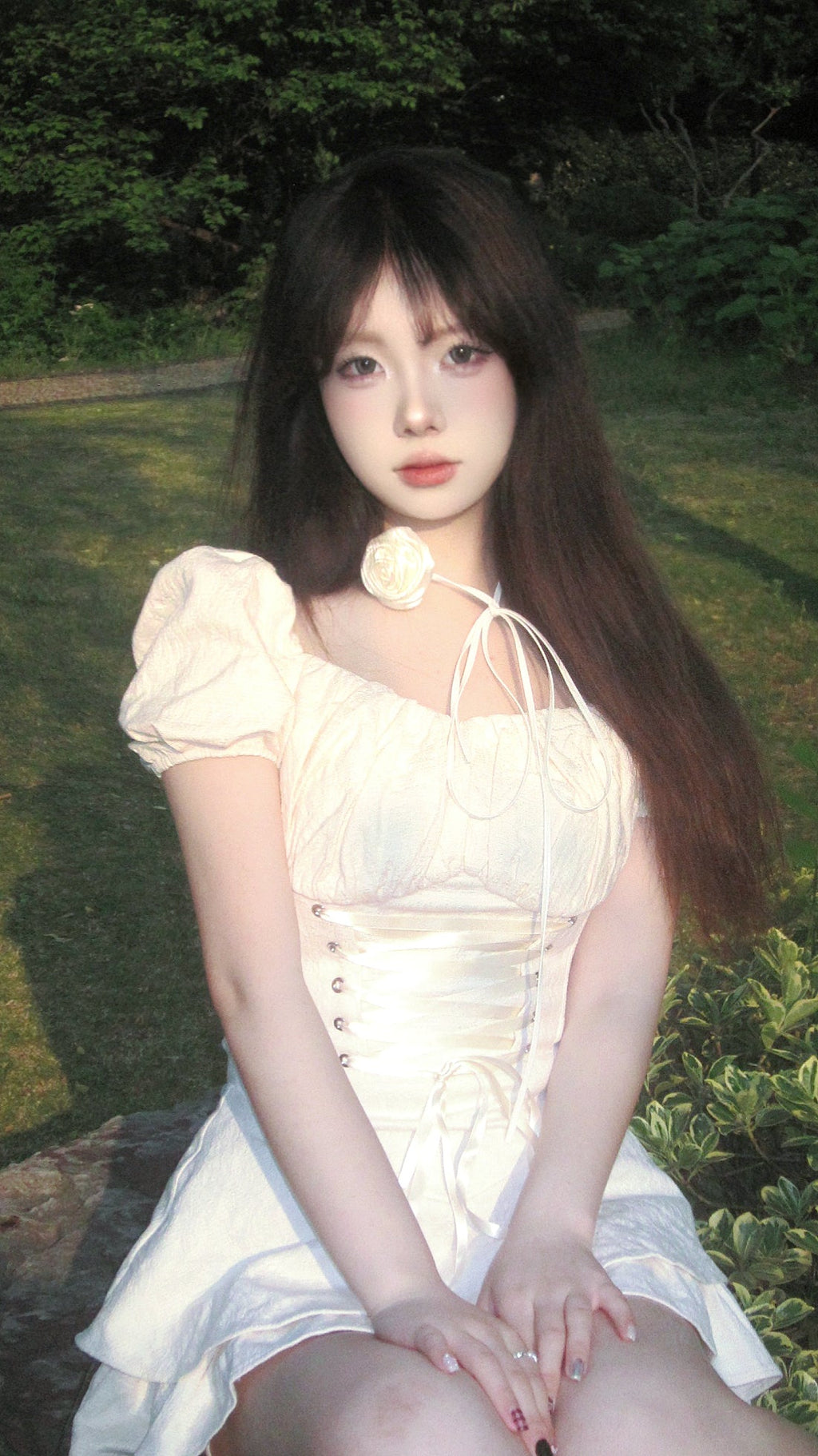 Balletcore Vintage Corset Waist Tiered Dress - COPPING THREADS - AYF