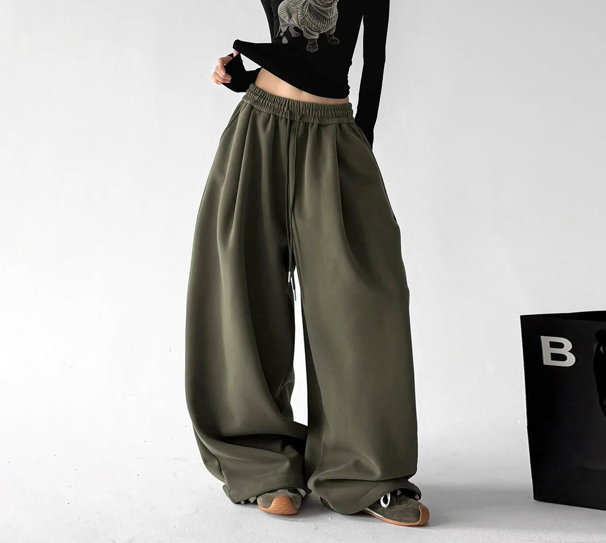 Balloon-Leg Drawstring Sweatpants - COPPING THREADS - CT ORIGINALS