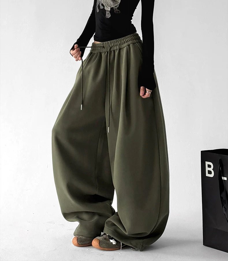 Balloon-Leg Drawstring Sweatpants - COPPING THREADS - CT ORIGINALS