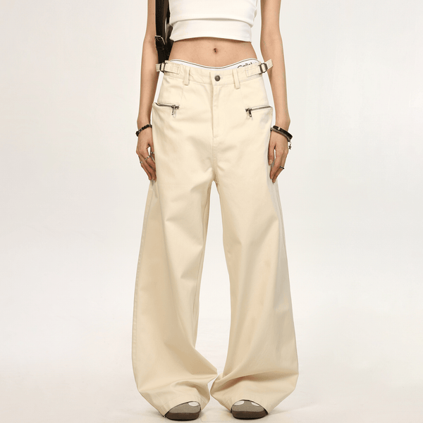 Barn - Style Zip Pocket Loose Fit Cargo Pants - COPPING THREADS - CT Select