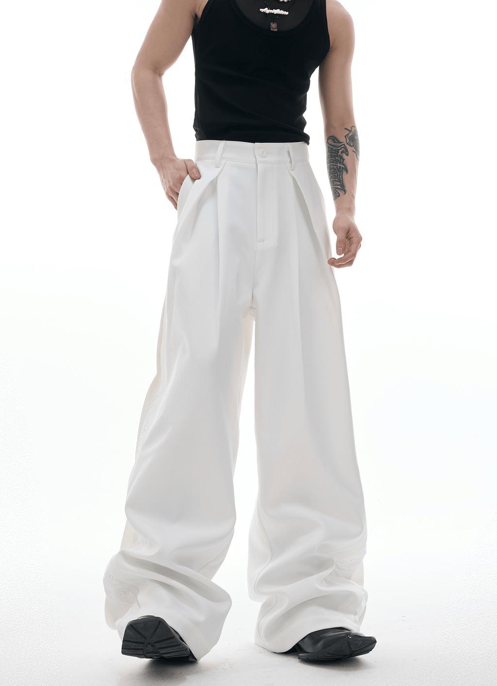 Baroque Embroidered Wide - Leg Trousers - COPPING THREADS - ArguE CulturE
