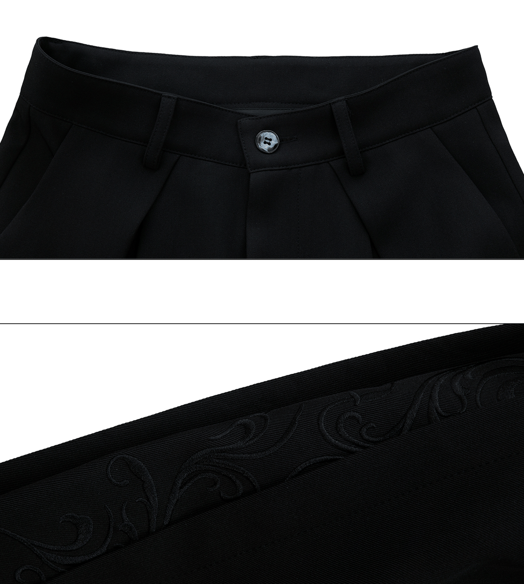 Baroque Embroidered Wide - Leg Trousers - COPPING THREADS - ArguE CulturE