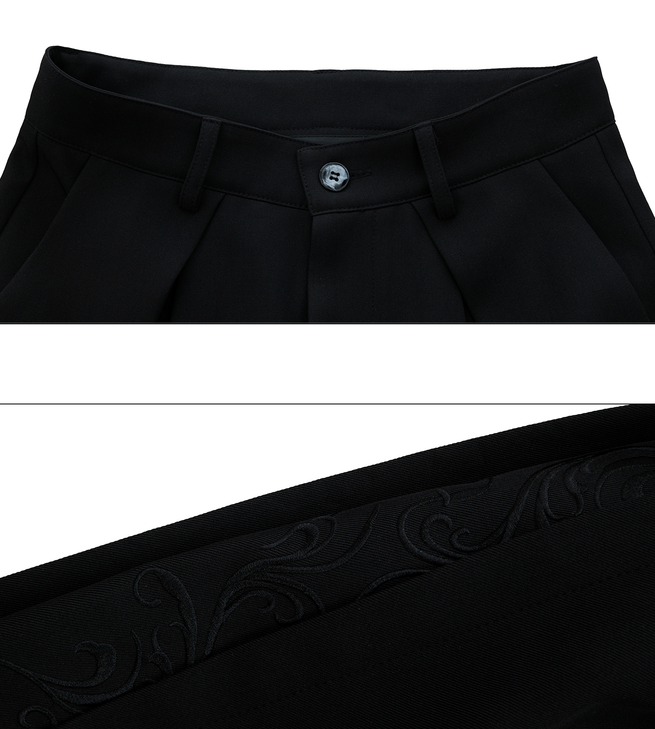 Baroque Embroidered Wide - Leg Trousers - COPPING THREADS - ArguE CulturE