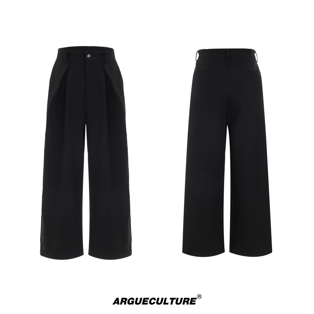 Baroque Embroidered Wide - Leg Trousers - COPPING THREADS - ArguE CulturE