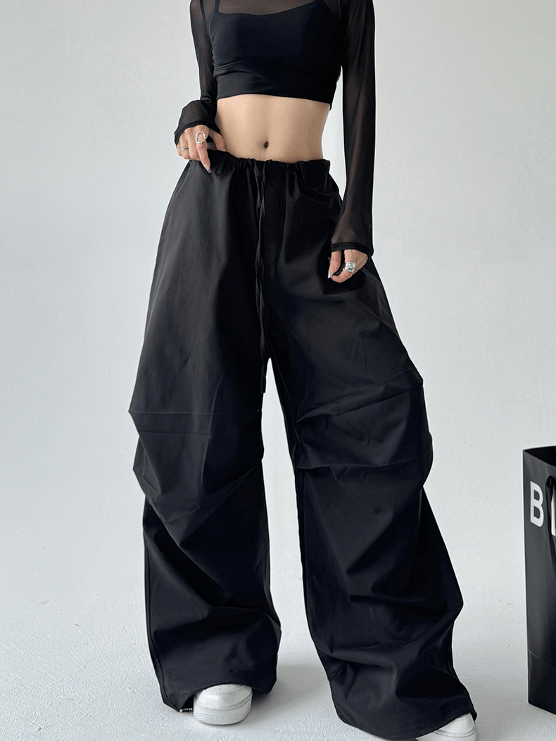 Basic Paratrooper Wide‑Leg Cargo Pants - COPPING THREADS - CT Select