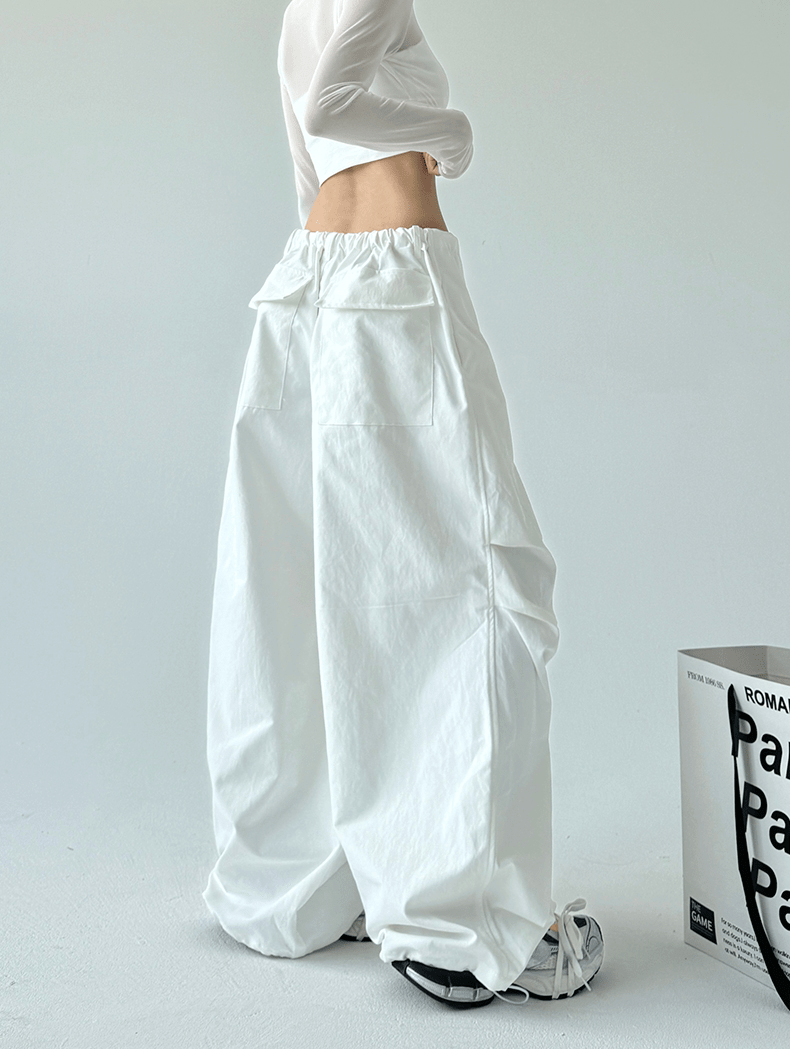 Basic Paratrooper Wide‑Leg Cargo Pants - COPPING THREADS - CT Select