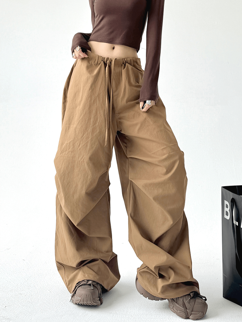 Basic Paratrooper Wide‑Leg Cargo Pants - COPPING THREADS - CT Select