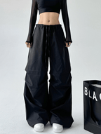 Basic Paratrooper Wide‑Leg Cargo Pants - COPPING THREADS - CT Select