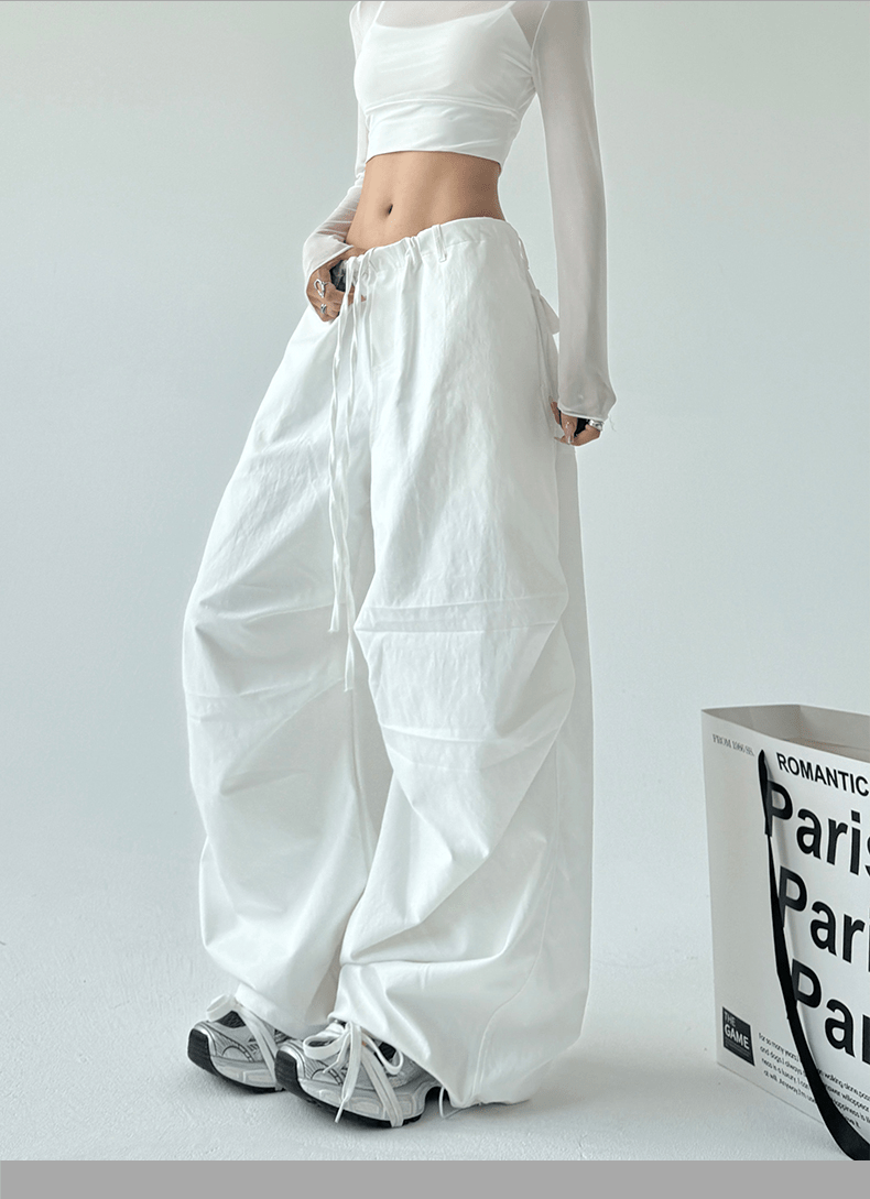 Basic Paratrooper Wide‑Leg Cargo Pants - COPPING THREADS - CT Select