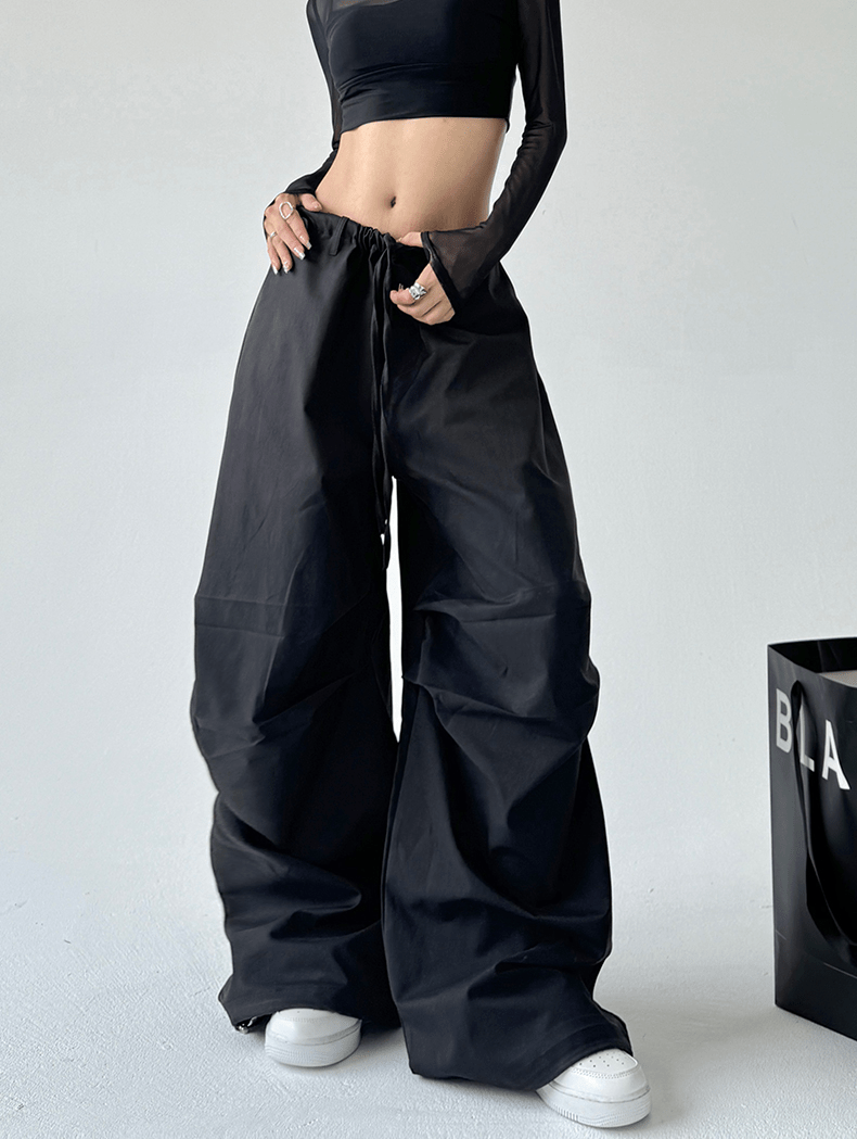 Basic Paratrooper Wide‑Leg Cargo Pants - COPPING THREADS - CT Select