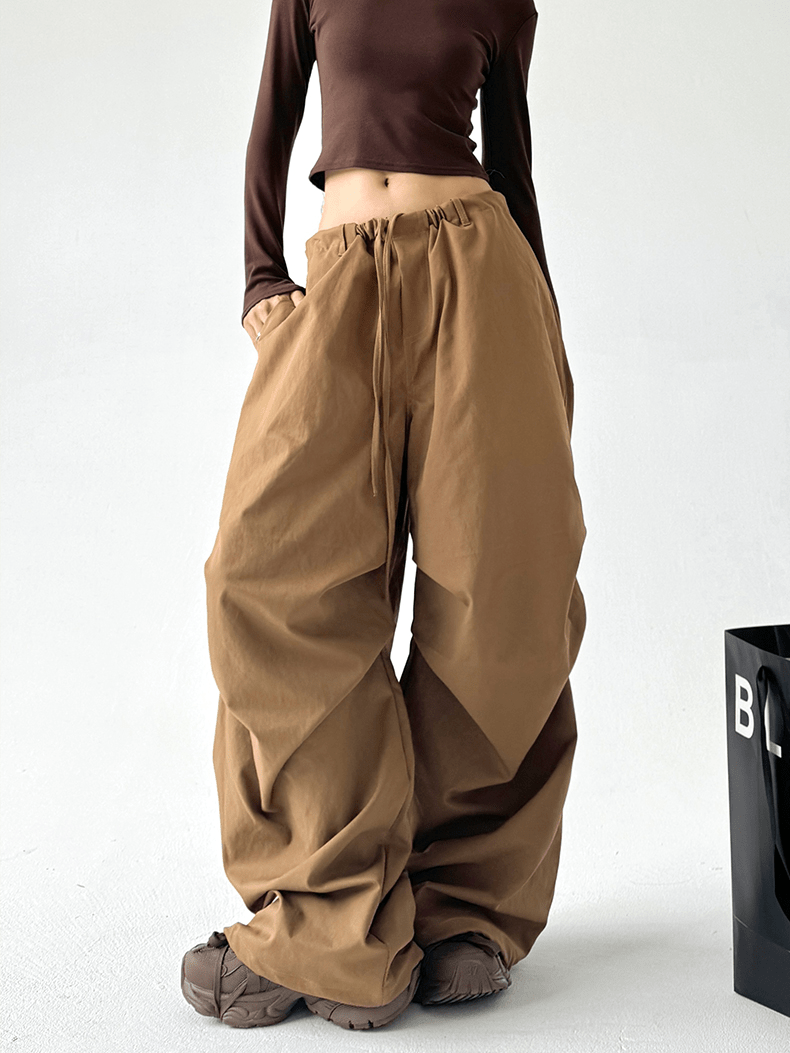 Basic Paratrooper Wide‑Leg Cargo Pants - COPPING THREADS - CT Select